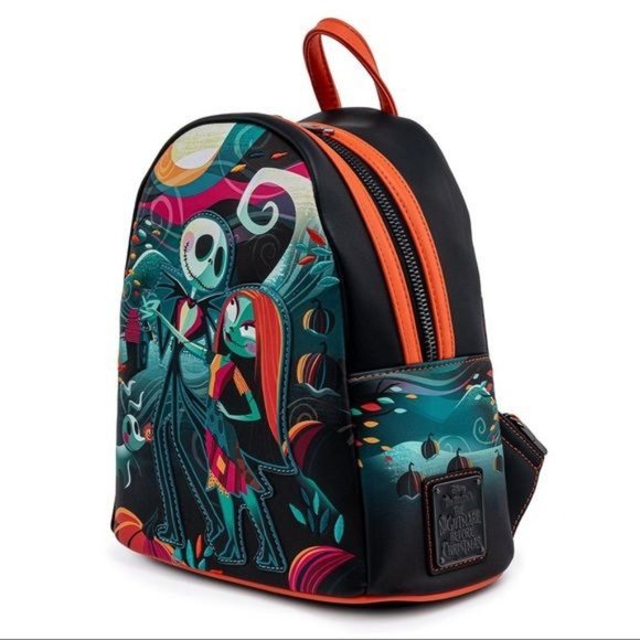 LOUNGEFLY Rare Nightmare before Christmas Jack Skellington Mini Backpack NWT main image 7
